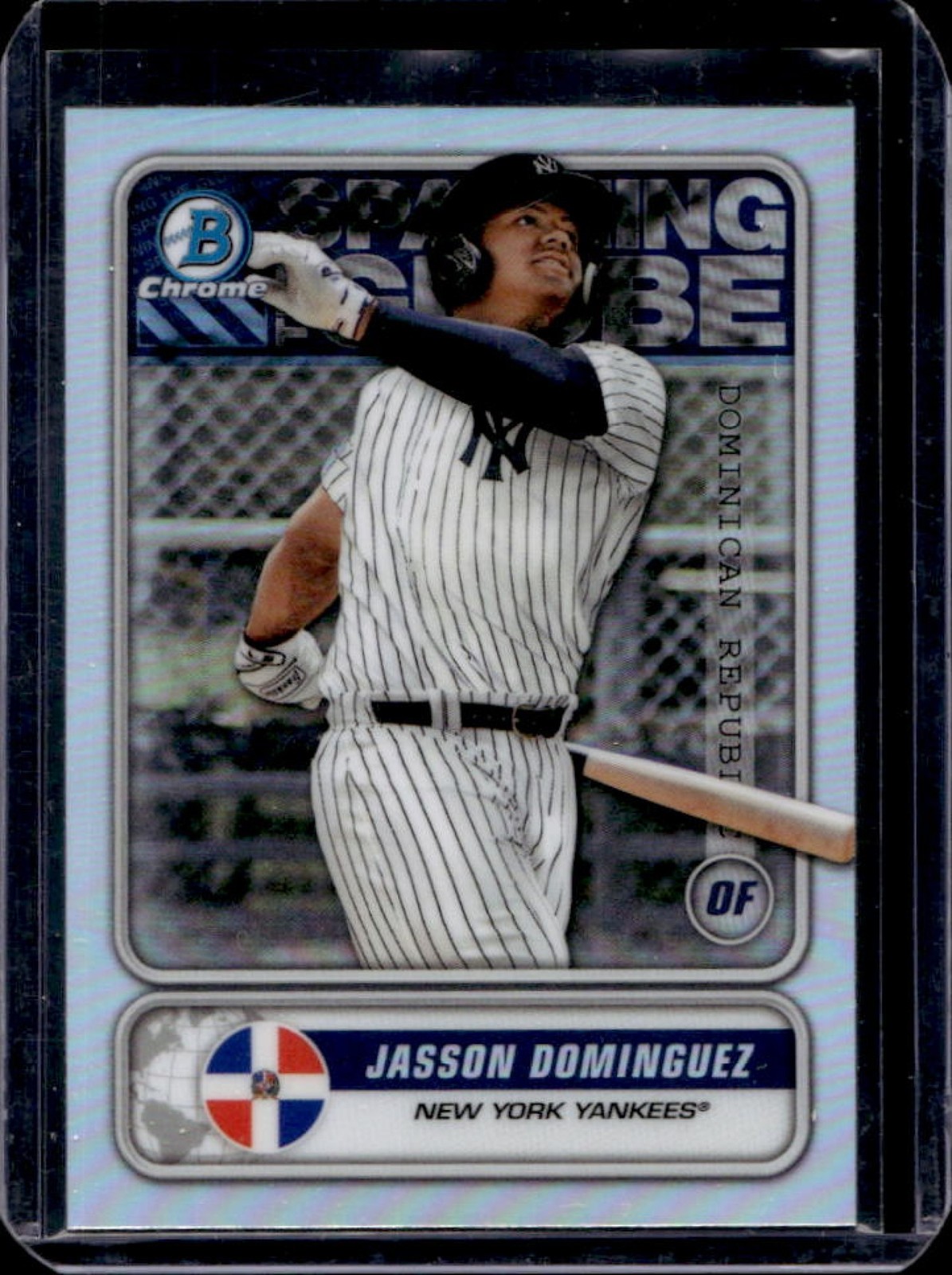 2020 Bowman Jasson Dominguez Spanning the Globe Chrome #STG-JD Yankees