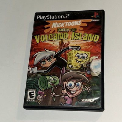 Nicktoons: Battle for Volcano Island (Sony PlayStation 2, 2006) Complete Tested