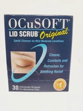 OCUSOFT LID SCRUB EYE LID CLEANSER Pack Of 18 Exp. 08/25