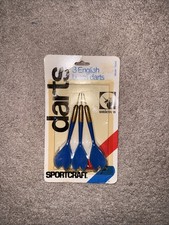 Vintage 1981 Sportcraft 79045 UNICORN 3 Blue English Brass Darts NIP