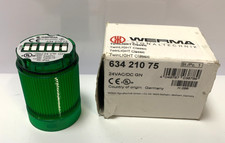 New WERMA 24V GREEN STACK LIGHT 634-210-75