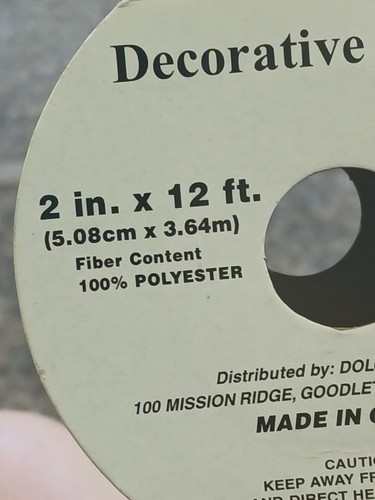 New Ribbon Thanksgiving Fall Autumn Harvest Halloween Paid 2in 12ft Spool - Picture 9 of 9