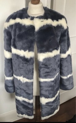 Charlotte Simone faux fur Coat Sz 10/12