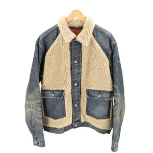 RRL ダブルアールエル 24AW GRIZZLY JACKET シアリングパネルドレザージャケット MNRROTW16020148 S Dark Brown 革ジャン Double RL グリズリー 熊ジャン アウター【新古品】【中古】【RRL】 新品 RRL ダブルアールエル 24AW GRIZZLY JACKET シアリングパネルド