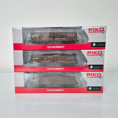 (X161) PIKO 72236 + 72252 + 72253 = 3 Stück Hochbordwagen DR Ep. IV =