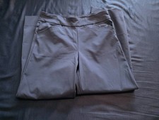 Lilly Pulitzer Blue Pull On Pants With Hemmed Legs Size 8 Inseam 25"