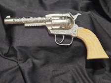 Vintage Pony Boy Western Cap Revolver Die Cast Metal Toy