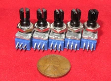 5 x Vimex 5K OHM Dual Linear Taper Pot Twin Ganged Element B5K Potentiometer BM