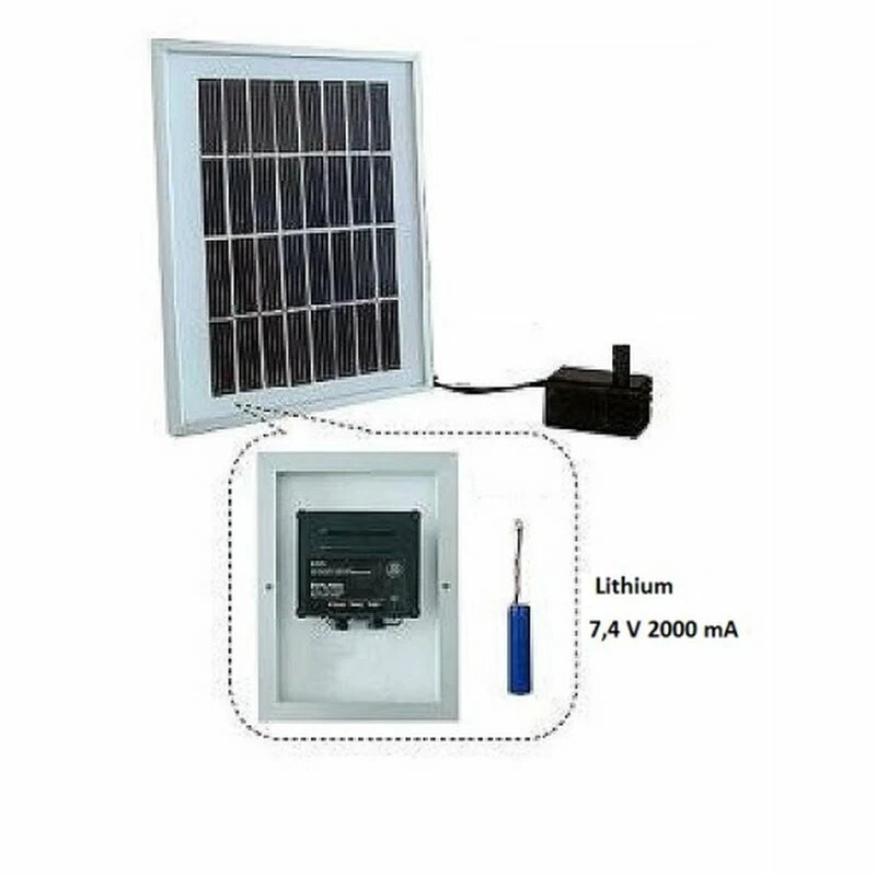 Solarbrunnen Toskana Solarspringbrunnen Kaskade Brunnen Solar-Brunnen - Bild 3 von 4