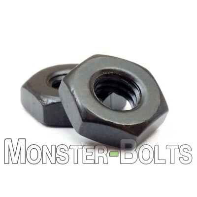 MONSTERBOLTS Hex Machine Screw Nuts Steel w/ Black Oxide - 2-56 4-40 6-32 8-32 10-24 10-32