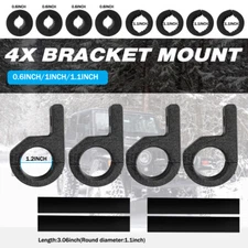 4x 1.25INCH Bull Bar Roll Cage Tube Mount Bracket Clamps LED Light Bar Holder