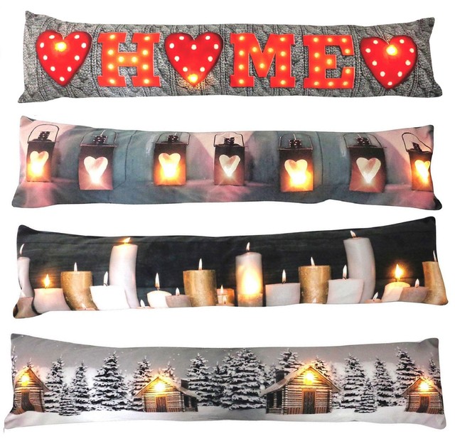 Country Club Led Draught Excluder Wooden Houses Draft Stopper