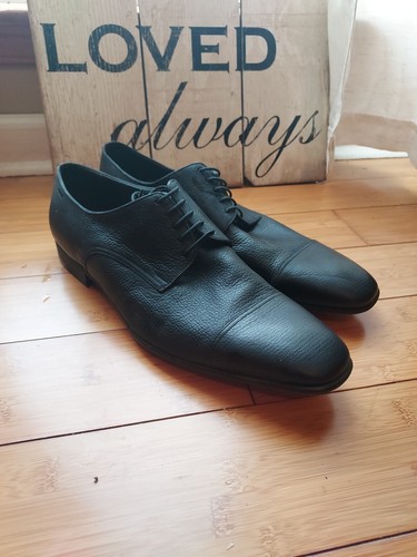 MENS BALLY DRESS SHOES SIZE 13D DEEP BLACK/ BRANTON STYLEFLEX RETAIL $550 - 第 1/4 張圖片
