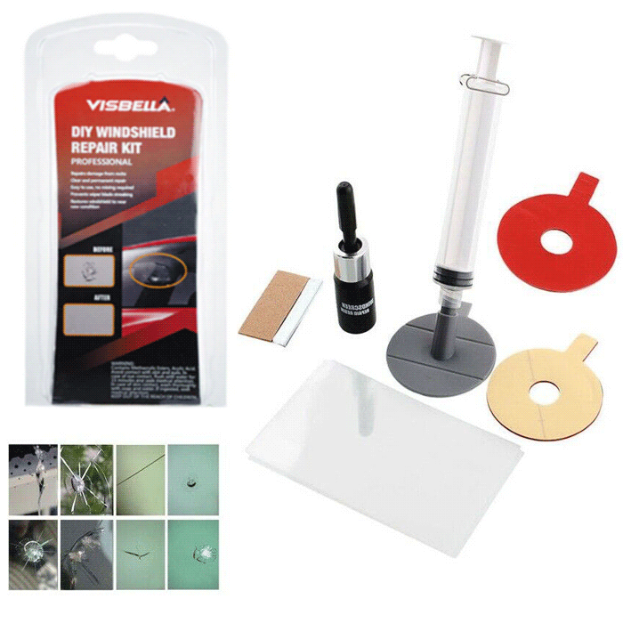 Kit Riparazione Parabrezza Auto | Resina Per Crepe Vetro | Ripara In 20-30 Minuti | Con Luce UV - Foto 9