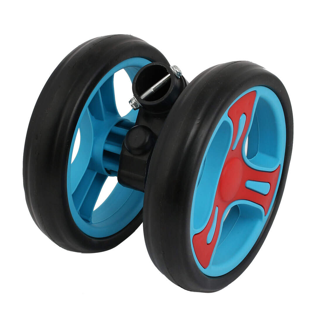 Roue pivotante 150mm double pour r&eacute;nover un chariot sur tube 25mm