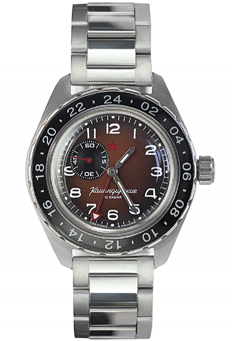 Vostok Komandirskie 02017A Watch GMT Mechanic Automatic USA Seller