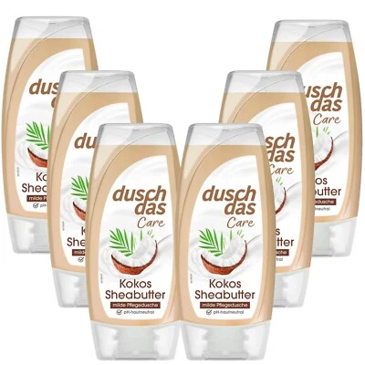 6x 225ml Duschdas care Kokos Sheabutter milde Pflegedusche ph- Hautneutral - Bild 1 von 4