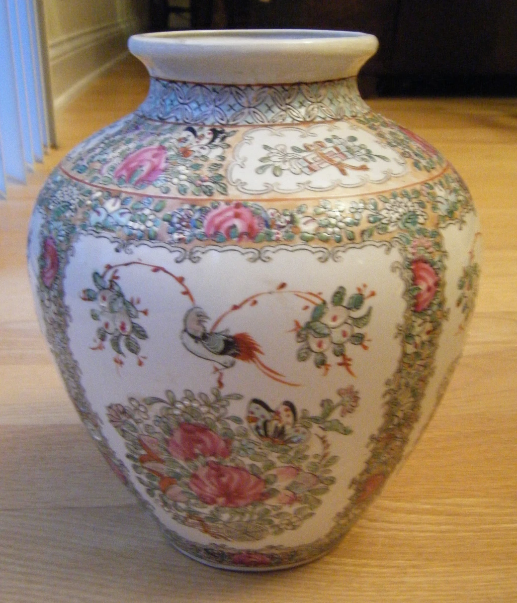 孔雀花瓶中国古董花瓶| eBay