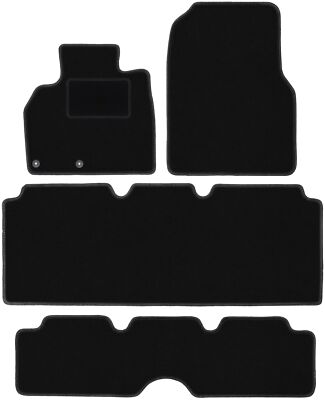 Schwarze Velours-Fußmatten für: Renault Espace IV 7-Sitzer (2002-2012)