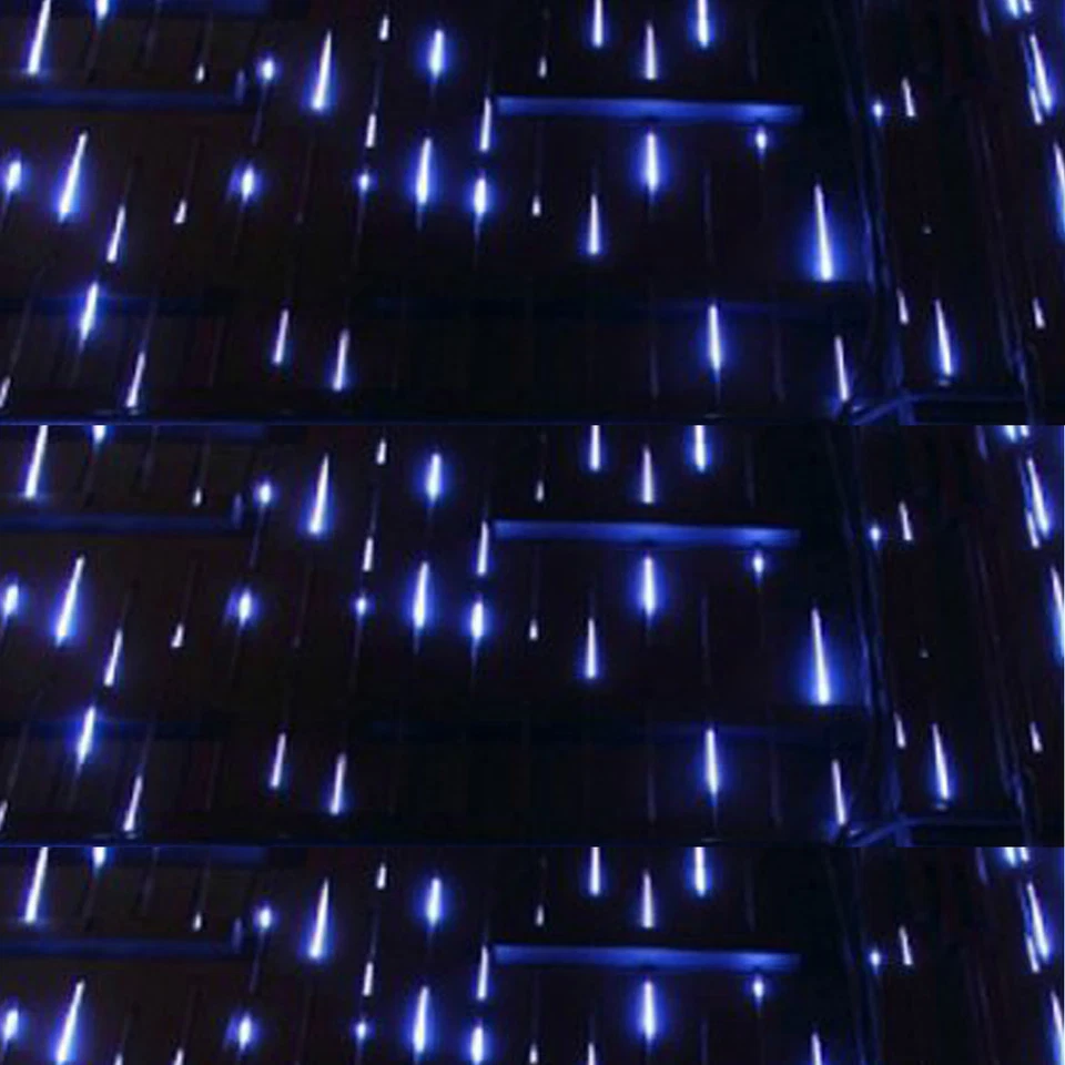 Snowfall LED Light String Icicle Curtain Chain Window Decoration Video - Image 3 of 3