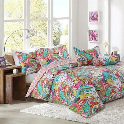 Flourish 3-Piece Reversible Bedding Quilt Set, Bedspread
