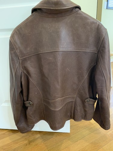 BROWN LEATHER JACKET UNISEX 