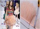 Blush Ostrich Feather Trims Fringes Sewn on Feather 1 Yard (Usa Seller)