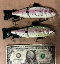 2 ct. HARD 2 FIND WOOD Throwback Tokyo Trout CA Trout swimbait lures baits bass