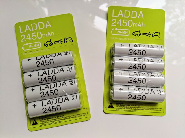Аккумуляторы ikea ladda