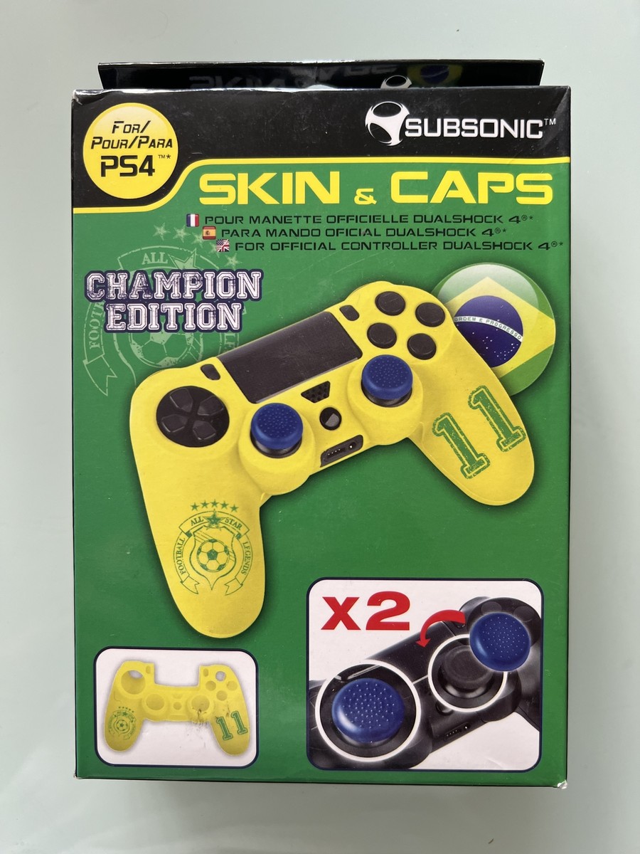 Custom Kit Silicon Skin controller PLAYSTATION ps4 Football Grip