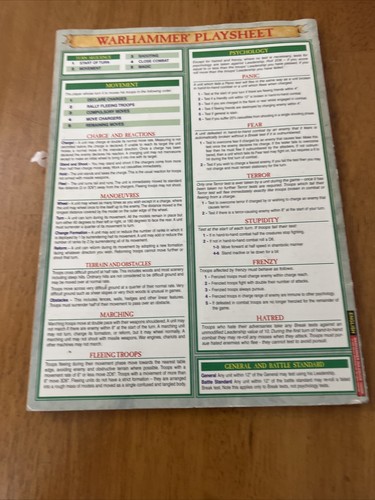 WARHAMMER RULEBOOK 1996 By Rick Priestley - Picture 8 of 9