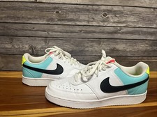 Nike Court Vision Low- "White/Multi" CZ9352-100 Women  s Shoe Size 11
