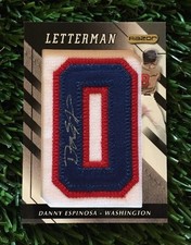 2008 Razor Letterman  Danny Espinosa Washington Nationals Autograph RC #ED 02/20