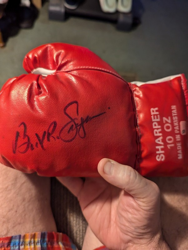 Bert Sugar Signed Boxing Glove With COA