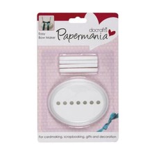 Papermania Easy Bow Maker Tool For Desired Width Size Card Making Scrapbooking