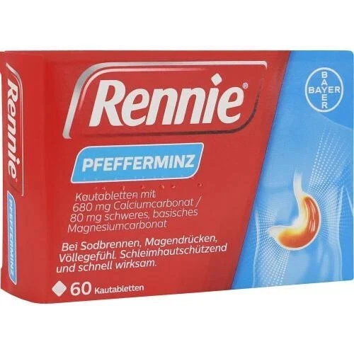 BAYER VITAL GMBH RENNIE Kautabletten 60 St PZN 1459628
