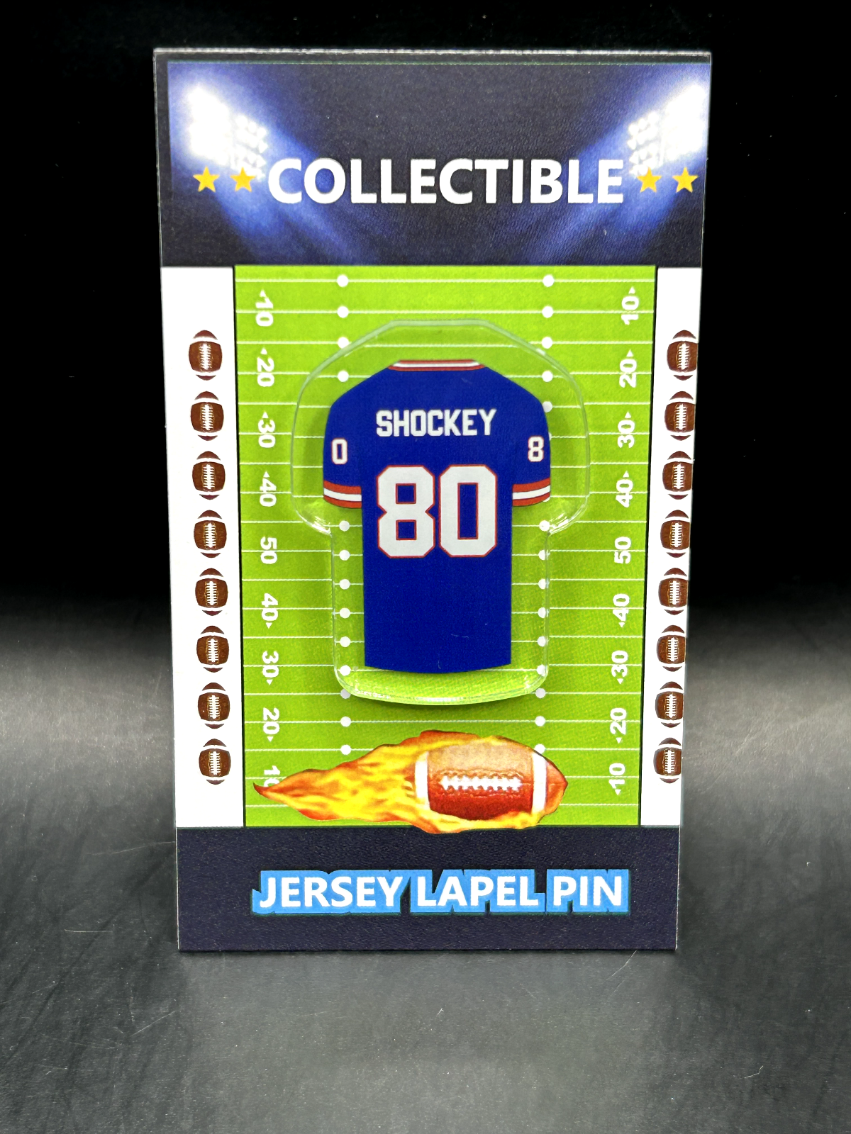 Vintage New York Giants Jeremy Shockey Jersey Lapel Pin - Retro Collectible  