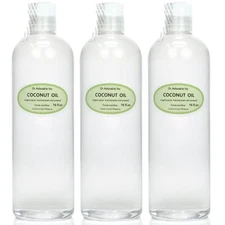 100% Pure Fractionated Coconut Oil Organic 2, 4oz 8oz 12, 16oz 32oz up to gallon