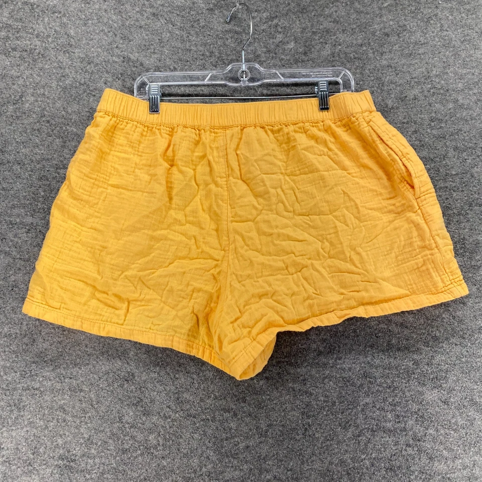 Pantalones Cortos A New Approach Mujer L Grande Naranja Caliente Pantalones Tirar Alto Algodón Foto 2 de 4