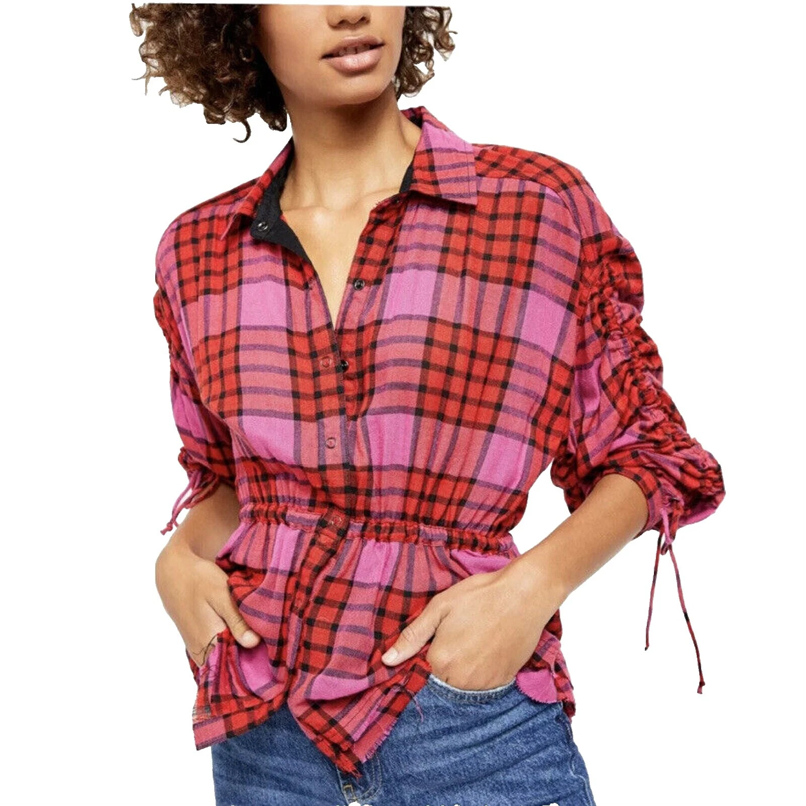 Free People Plaid Tops for Women