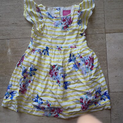 Joules Clothing Great Britain Size 4T Dress Floral Striped