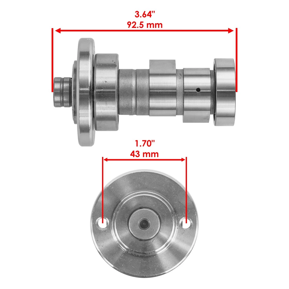 Camshaft w/ Bearings fits Honda CRF230F 2003 2004 2005 2006 2007 2008 2009-2019 - Image 2 of 4