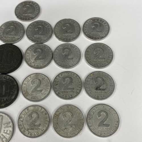VINTAGE Österreich Münzen Lot Osterreich 2, 10, Groschen 1948-1959 - Bild 3 von 5
