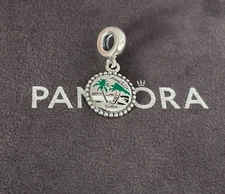 Pandora No Problem Jamaica Exclusive Charm Pendant S925 Sterling Silver Jewelry