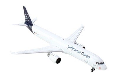 Airbus A321P2F Lufthansa Cargo D-AEUC White w/ Blue Tail 1/400