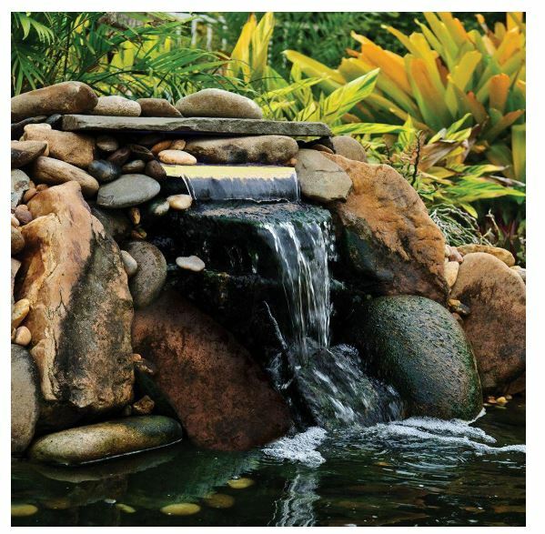 Pond Waterfall Spillway LED Lighted Light Outdoor Water Garden 14 in LW14WTP for sale online