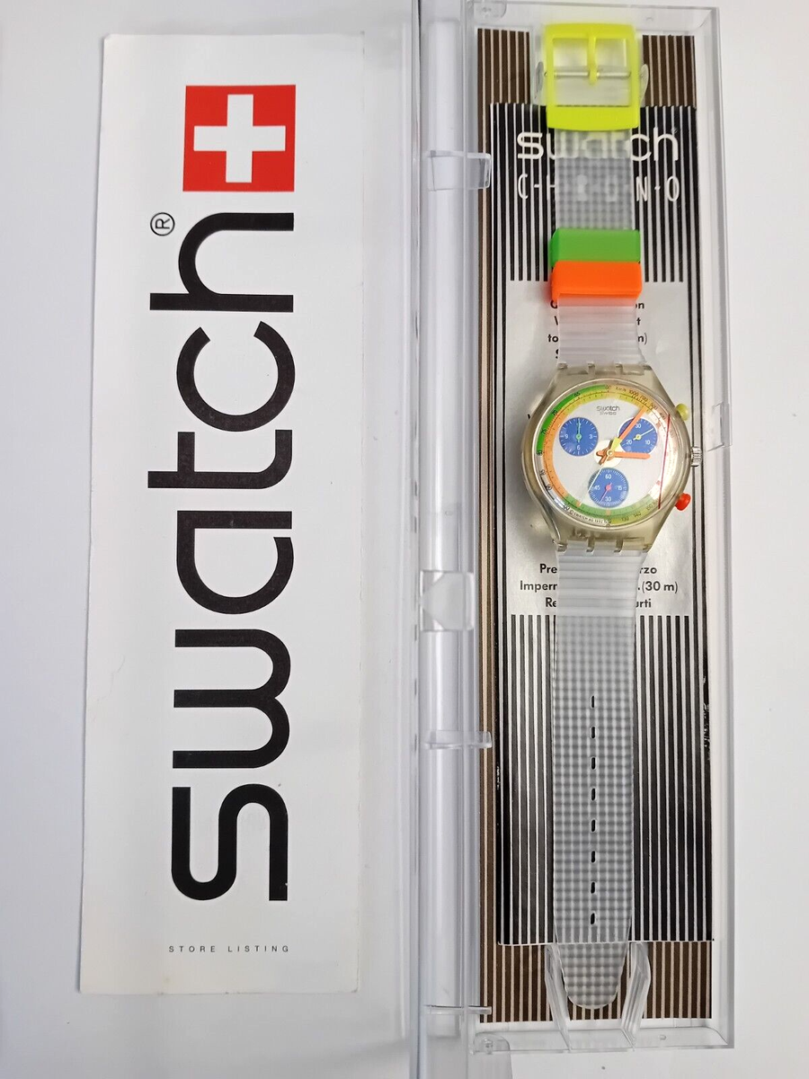 極美品 スウォッチ クロノグラフ JELLY STAG SCK104 1993年 極美品