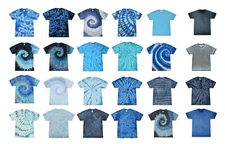 Pick a Blue Tie Dye T-Shirts Adult S M L XL 2XL 3XL 4XL 5XL Colortone