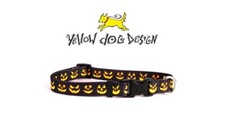 Small HALLOWEEN Dog Puppy Collar Fall Jack O Lantern Carved Pumpkins 10-14" Neck
