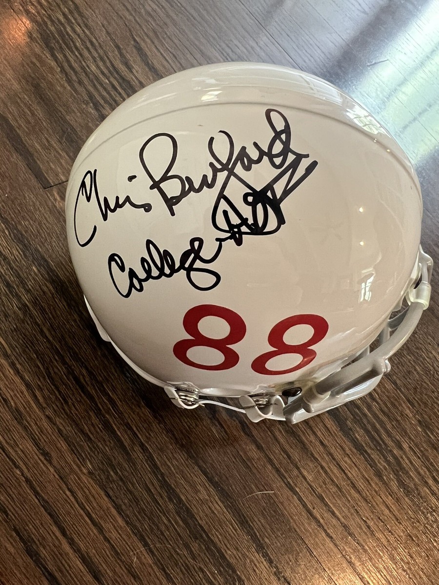 CHRIS BURFORD SIGNED FOOTBALL MINI HELMET STANFORD CARDINALS